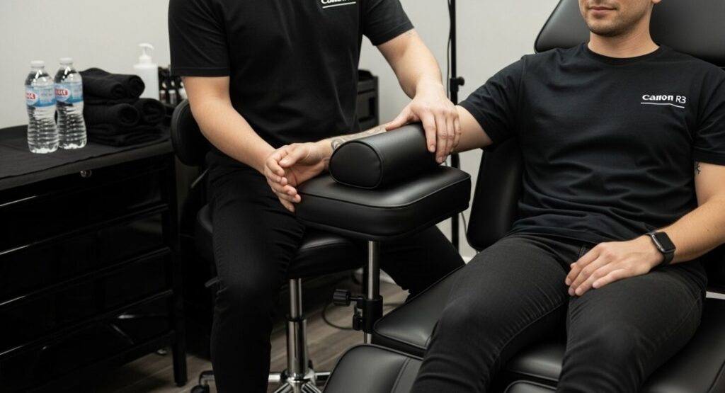 komfort klienta při tetování