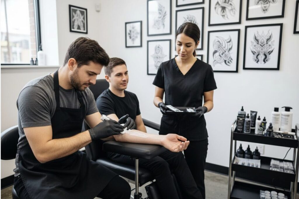 znecitlivění při tetování