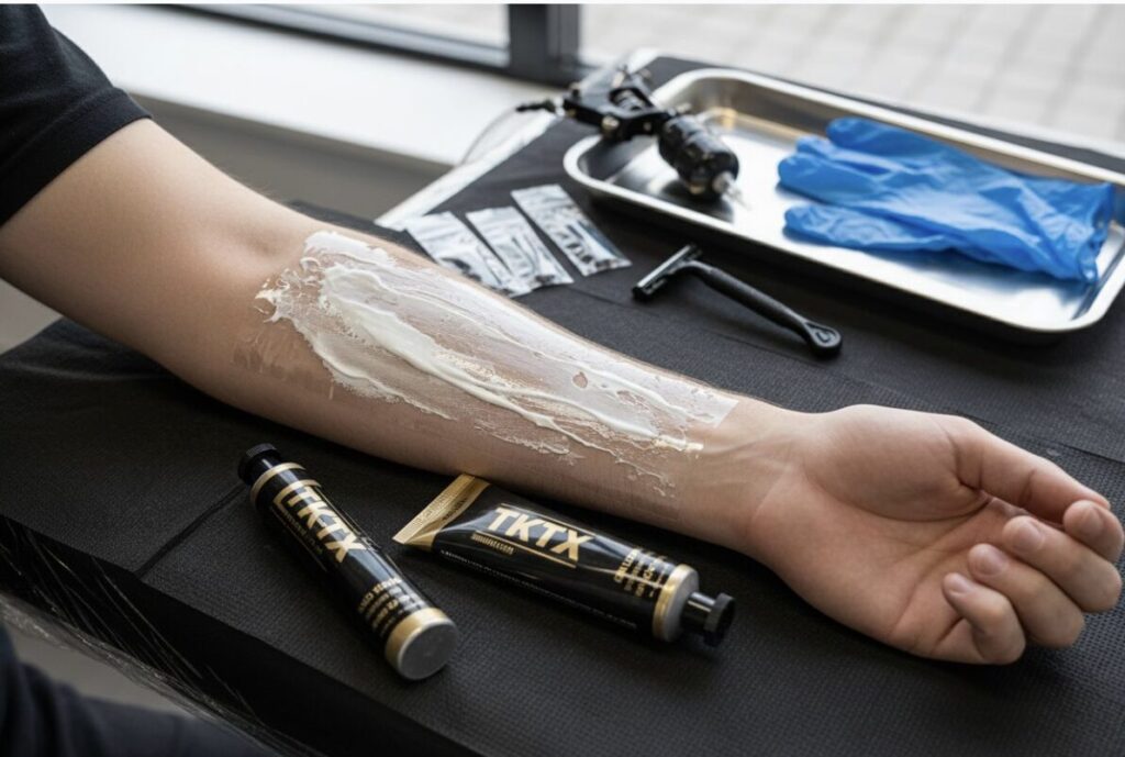 znecitlivění při tetování