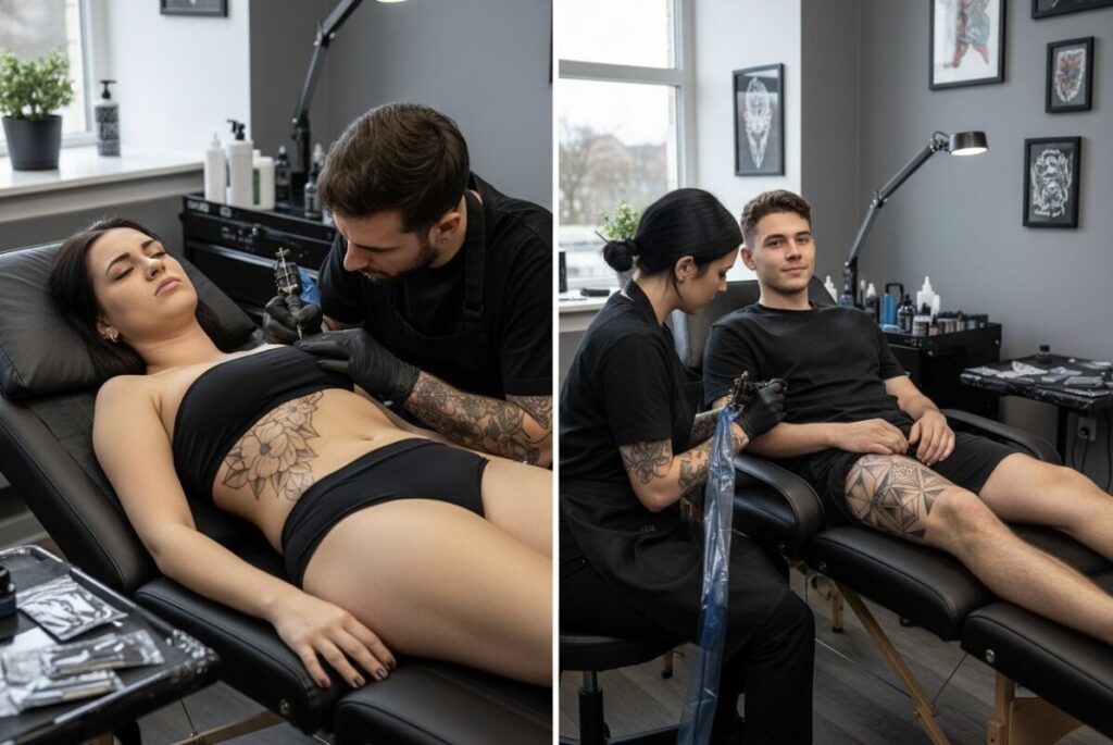 bolest při tetování