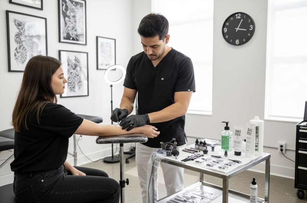 efektivita znecitlivění při tetování