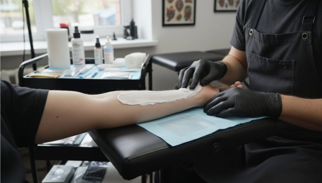 proces znecitlivění při tetování