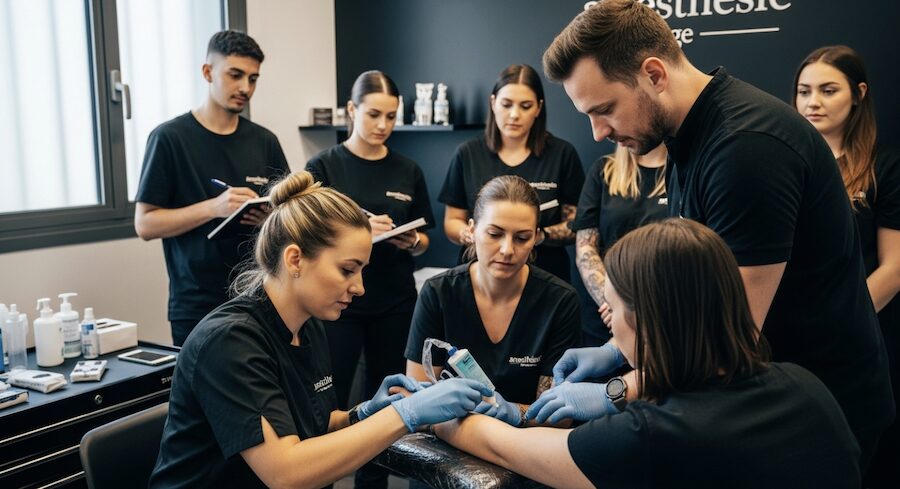 školení anestezie tetování